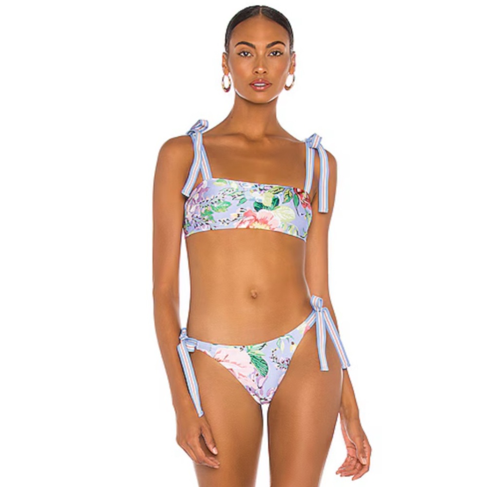 Zimmermann Bellitude Tie Bandeau Floral Bikini - Picture 3 of 3